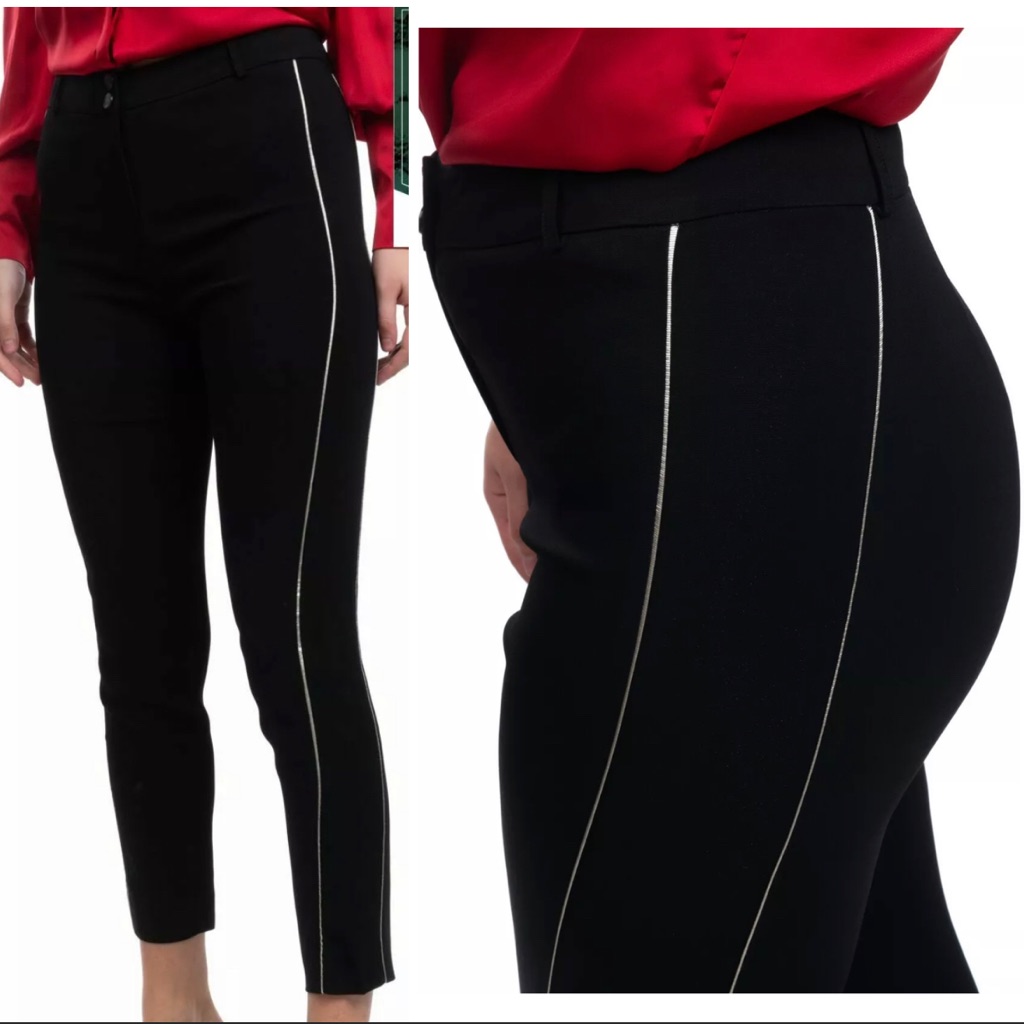 Wtr Cropped Black Trousers Size Xs
